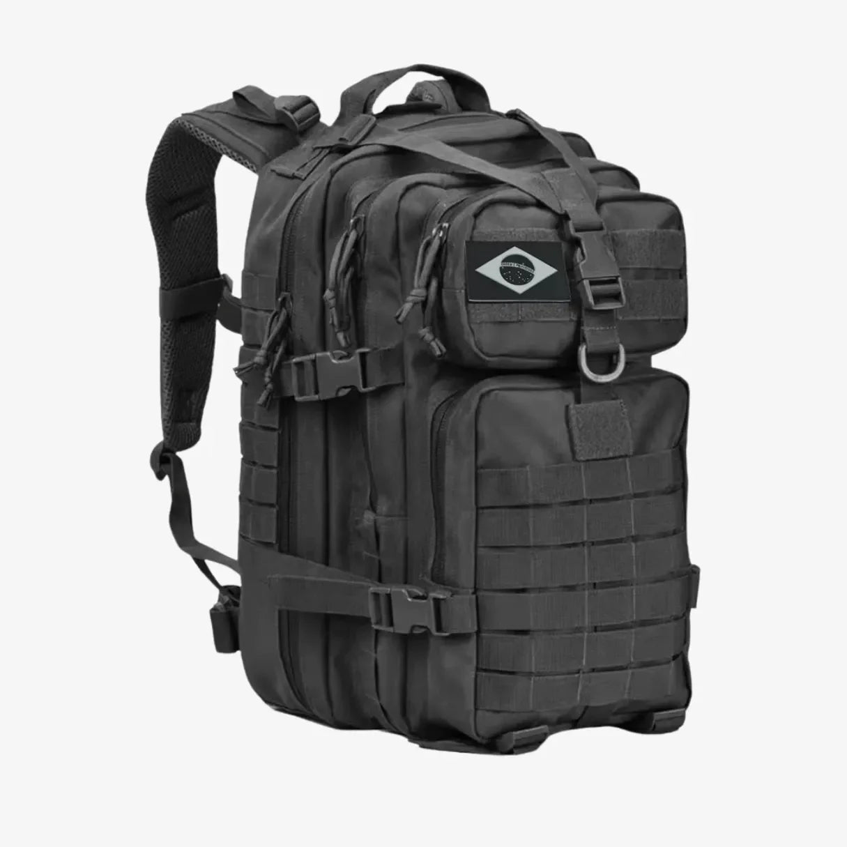 Mochila Tática Militar 50L Impermeável Tactical Titan™ | Brinde: Patch Bandeira do Brasil