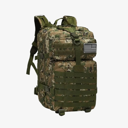 Mochila Tática Militar 50L Impermeável Tactical Titan™ | Brinde: Patch Bandeira do Brasil