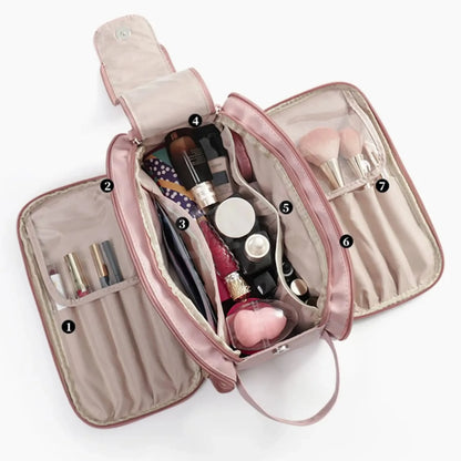Necessaire Feminina com 8 Compartimentos Impermeável - Luxbag™ 3.0