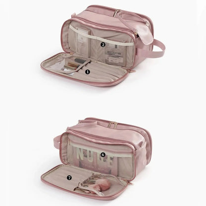 Necessaire Feminina com 8 Compartimentos Impermeável - Luxbag™ 3.0