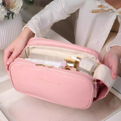Necessaire Feminina com 8 Compartimentos Impermeável - Luxbag™ 3.0
