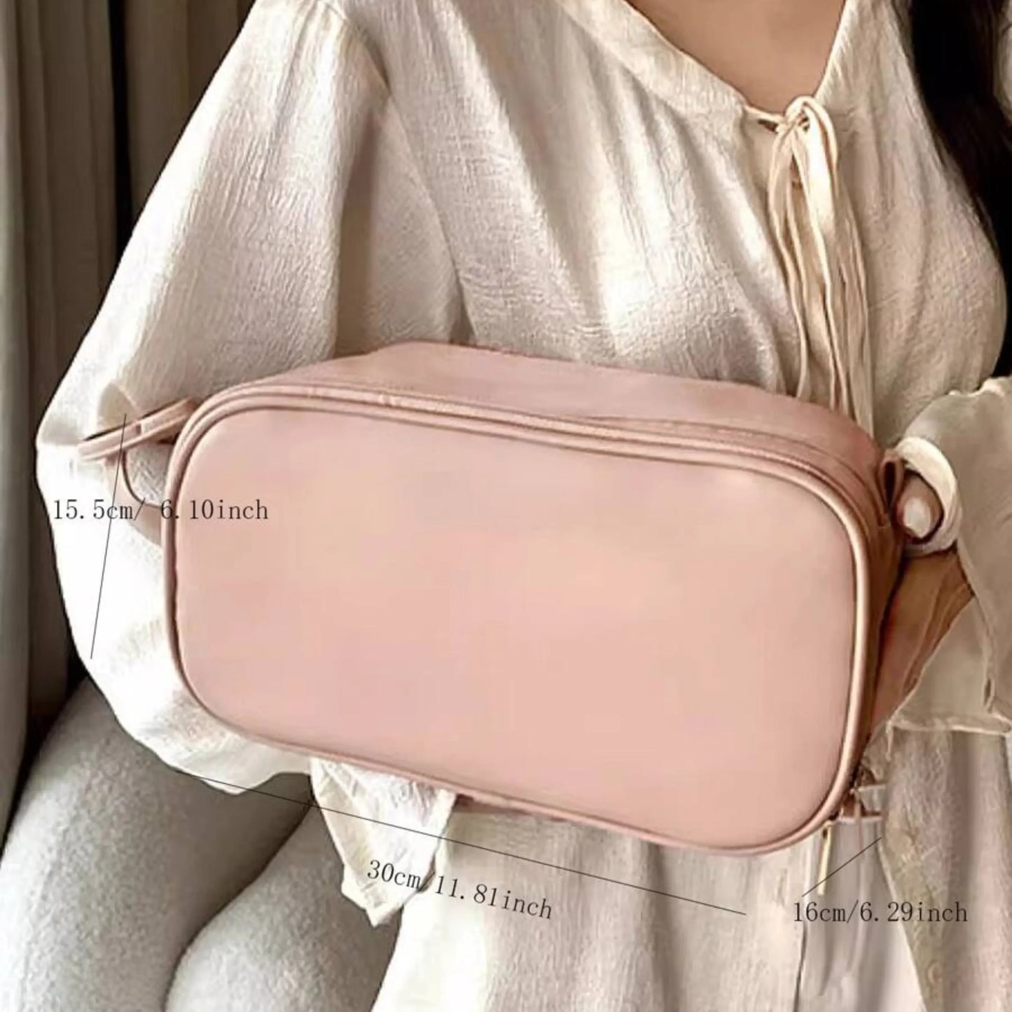 Necessaire Feminina com 8 Compartimentos Impermeável - Luxbag™ 3.0