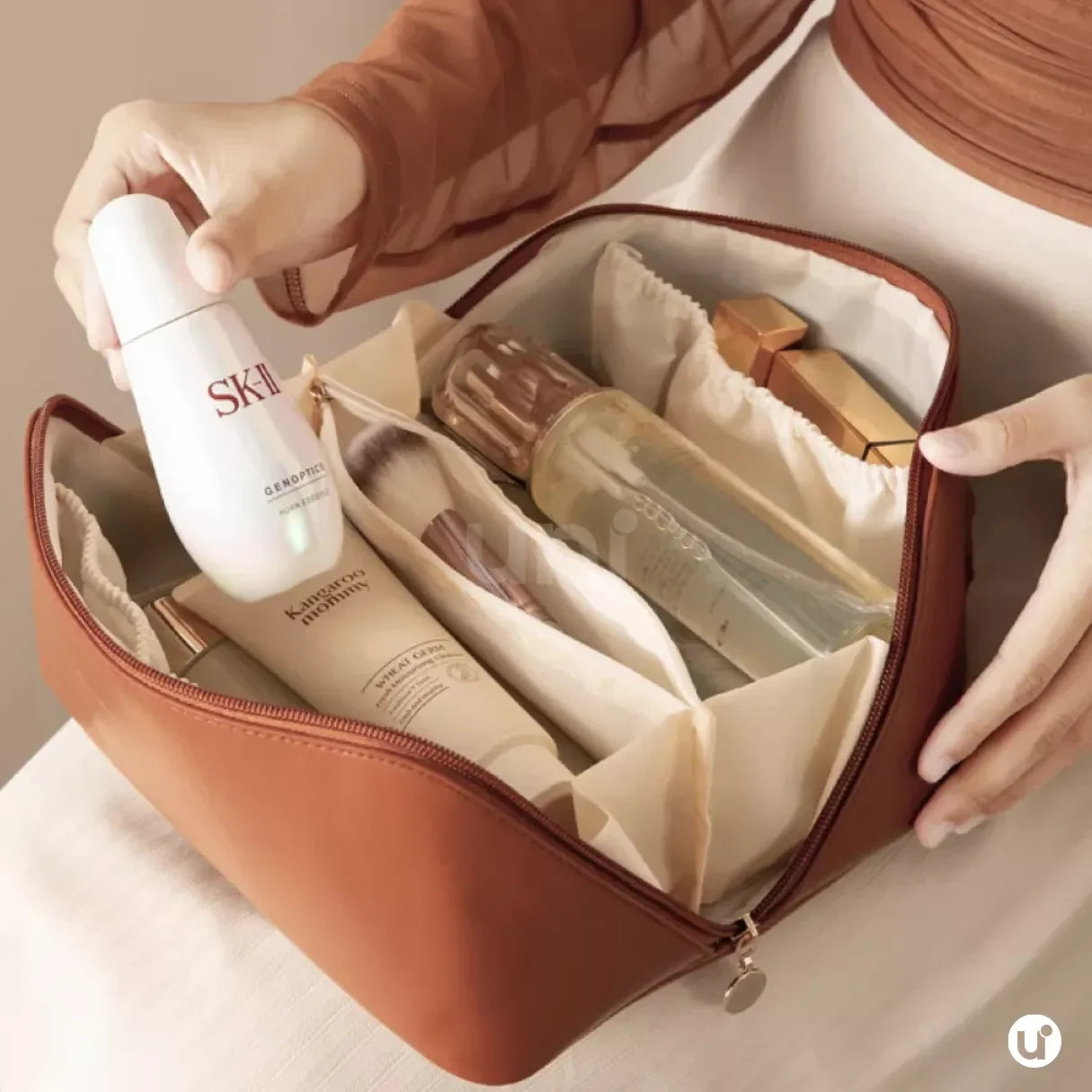 Nécessaire Feminina Organizadora com 6 Divisórias Luxbag™