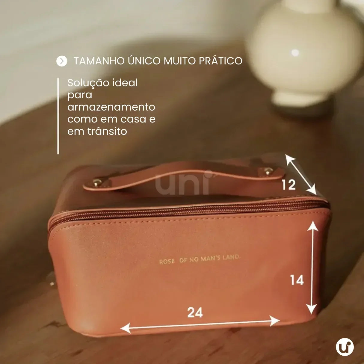 Nécessaire Feminina Organizadora com 6 Divisórias Luxbag™