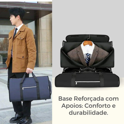 Bolsa de Viagem Porta-Terno Antiamasso com Porta-Sapatos 49L - EliteTravel™