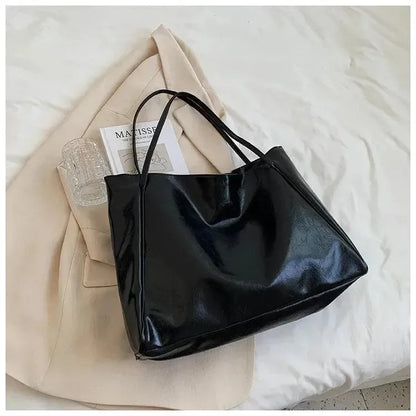 Bolsa de Couro Feminina Minimalista Grande - Morbol™