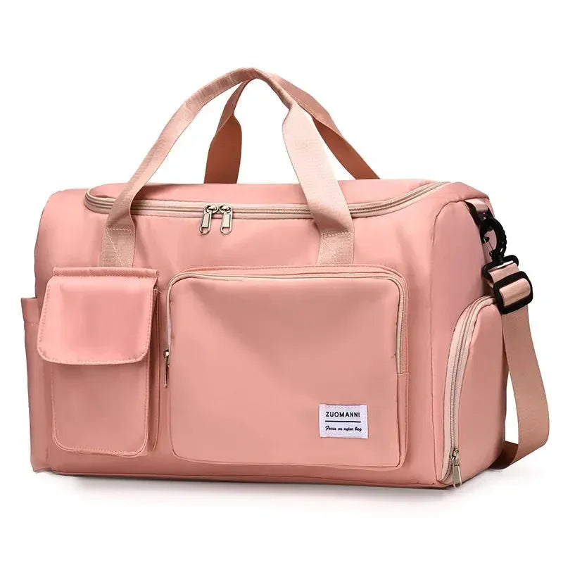 Bolsa Transversal Esportiva Feminina com Porta-Sapatos - SportFlex™
