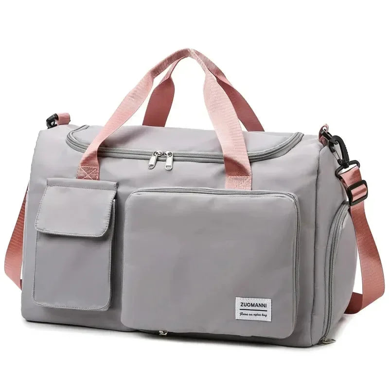 Bolsa Transversal Esportiva Feminina com Porta-Sapatos - SportFlex™