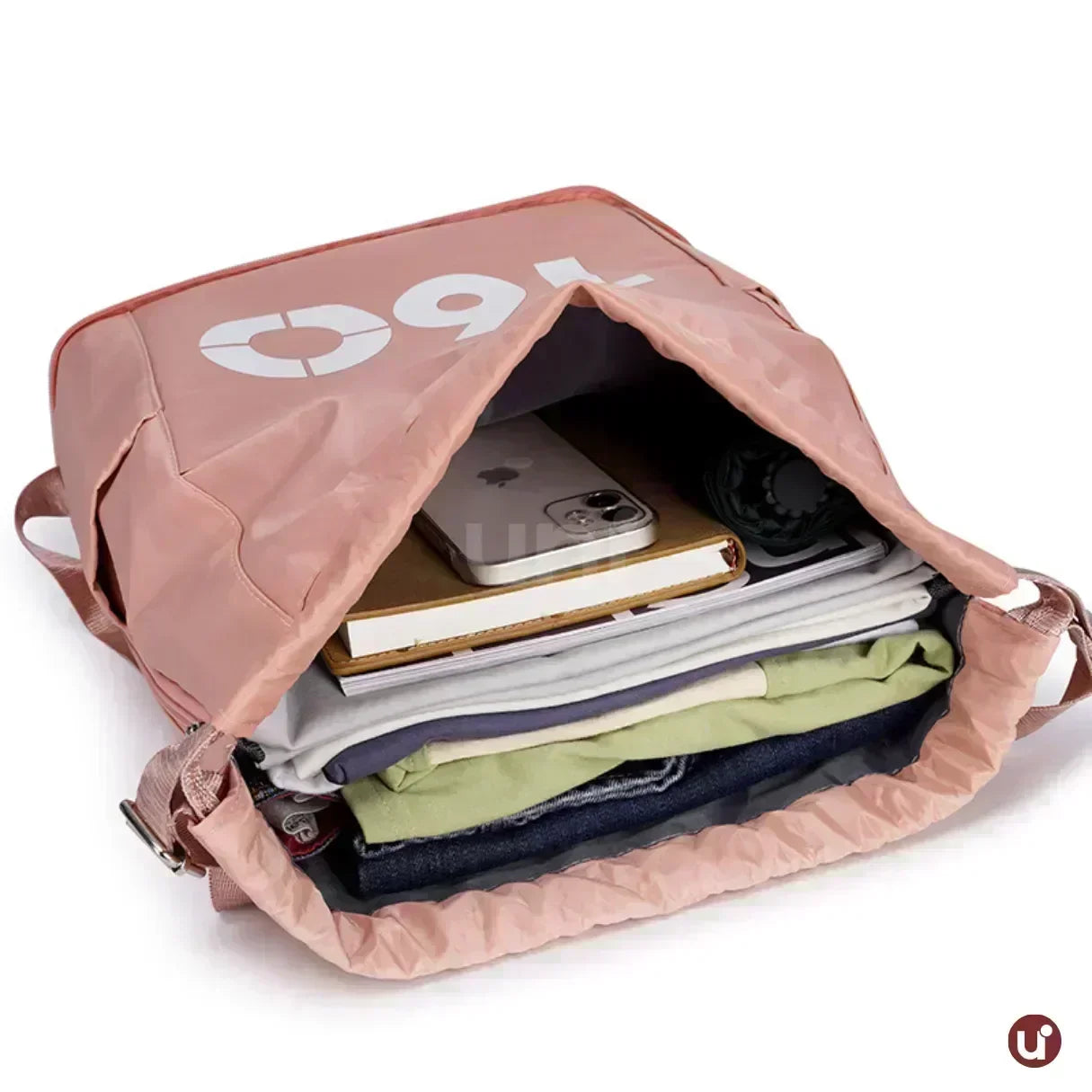 Mochila Saco Esportiva Impermeável com Bolso Antifurto - T60